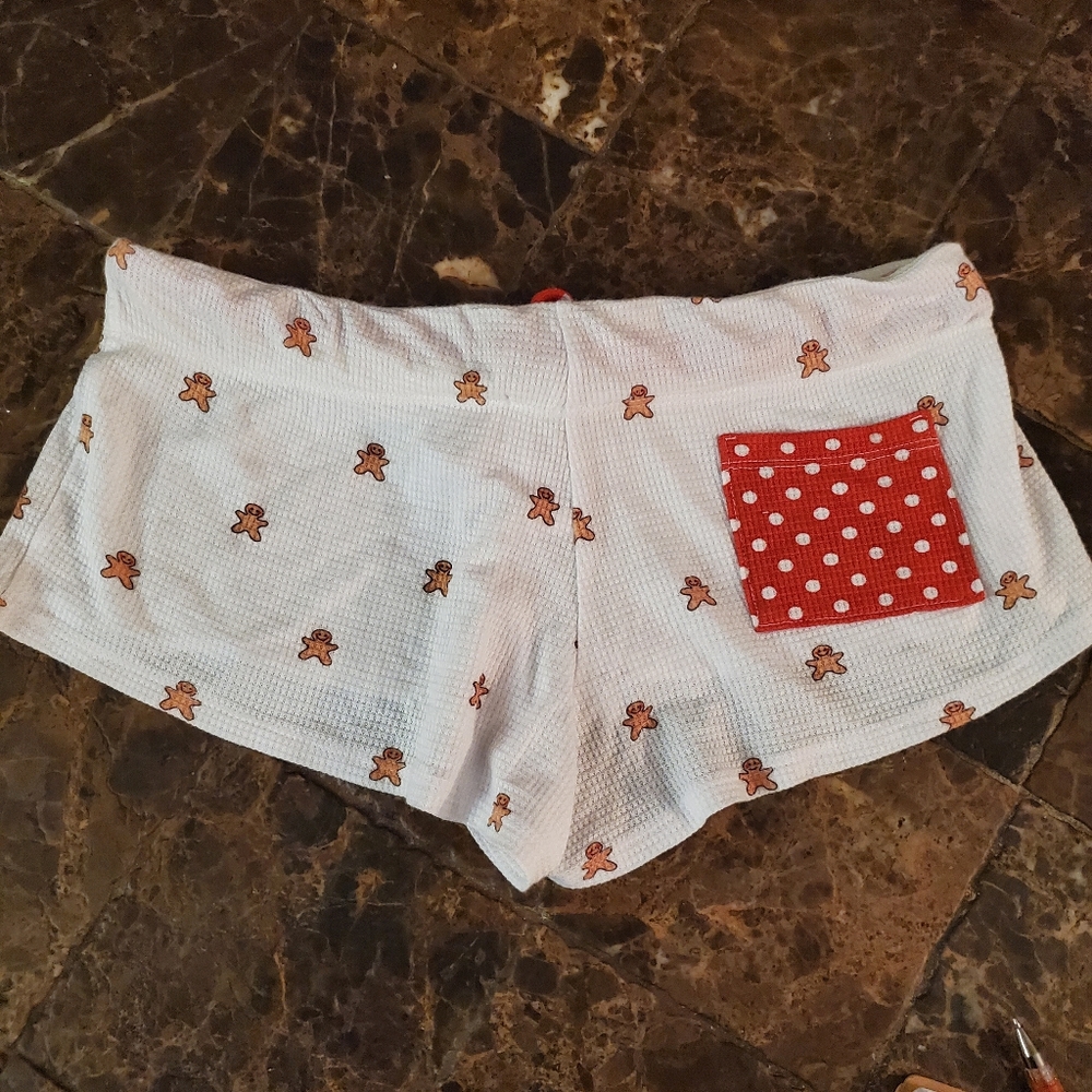 Wildfox Intimates Get Baked Gingerbread Clean White  Pj lounge Shorts S NWT - Picture 3 of 6